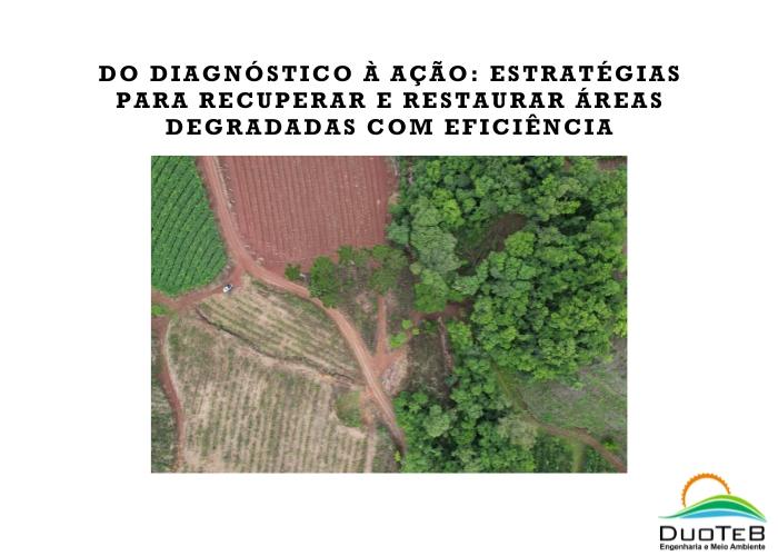 Do diagnóstico à ação: estratégias para recuperar e restaurar áreas degradadas com eficiência Do diagnóstico à ação: estratégias para recuperar e restaurar áreas degradadas com eficiência